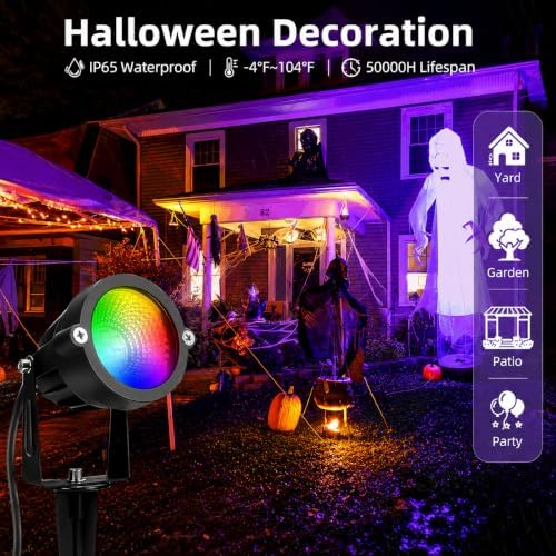 Halloween Spotlight Outdoor 15W with Remote Control 110V COB LED Spot Lights ...