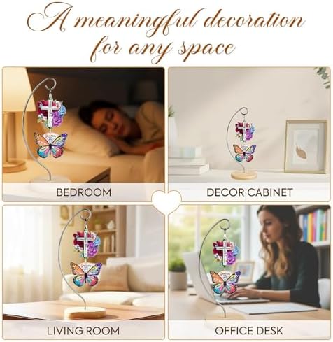 Christian Gifts for Women Birthday - Christmas Inspiration Religious Gifts for for Friends, Mom, Sister, Girl, Female Coworker, Christian - Christian Desk Decor - Religious Spiritual Gift