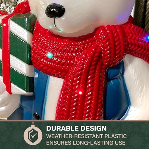 fraser hill farm 30” polar bear blow mold, package contents