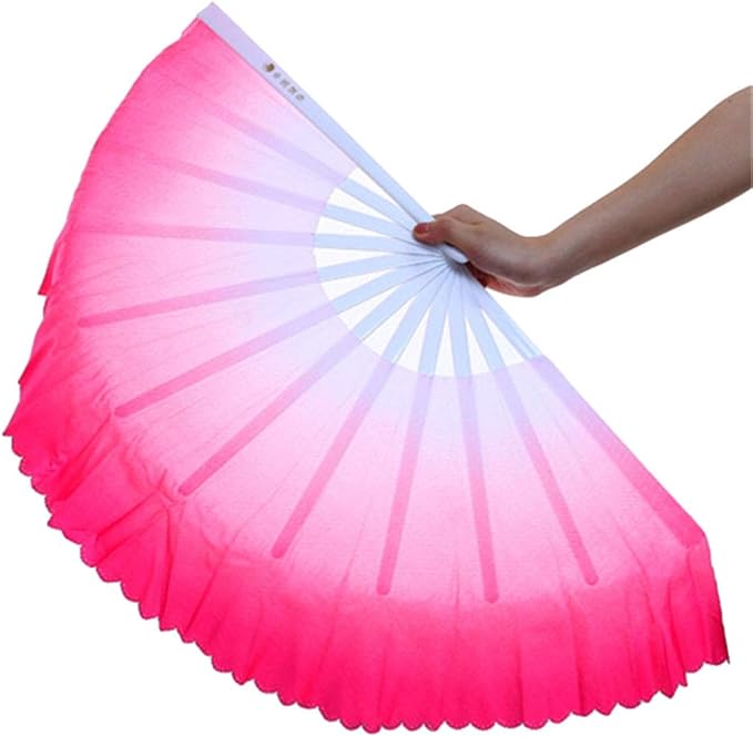 ZooBoo 2Pcs Traditional Chinese Folding Dance Fan - Elegant Taichi Kungfu Performance Accessory