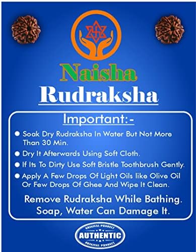 naisha 1001 pcs natural rudraksha beads, 8mm loose, package contents