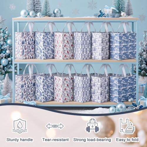 chinese extra large christmas gift bags bulk, side view
