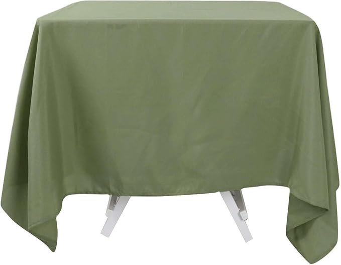 Efavormart 70" Square Linens Eucalyptus Sage Green Wholesale Linens Polyester Square Linen Tablecloth for Wedding Banquet Party Restaurant
