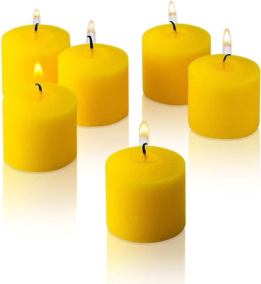 Set of 72 Votive Citronella Candles - Summer Scented Candles - for Indoor/Outdoor Use - 10 Hour Burn Time - Made in USA