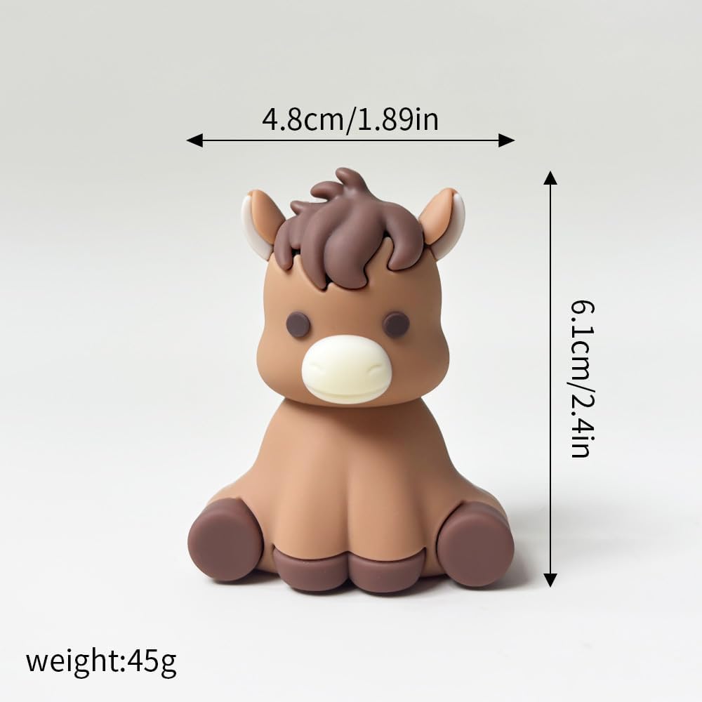 Farm Animal Cake Toppers 15PCS Animal Cake Toppers Include Cute Cow,Chicken,Horse,Pig,sheep,Farm Birthday Decorations.