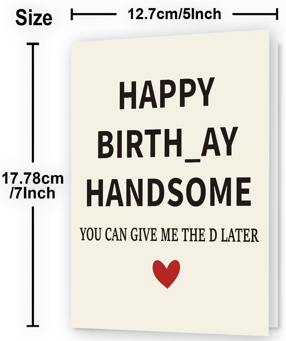 WowBefun Gifts for Men Him | Funny Birthday Card & Gifts for Men Husband Boyfriend Him, Happy Bday Card