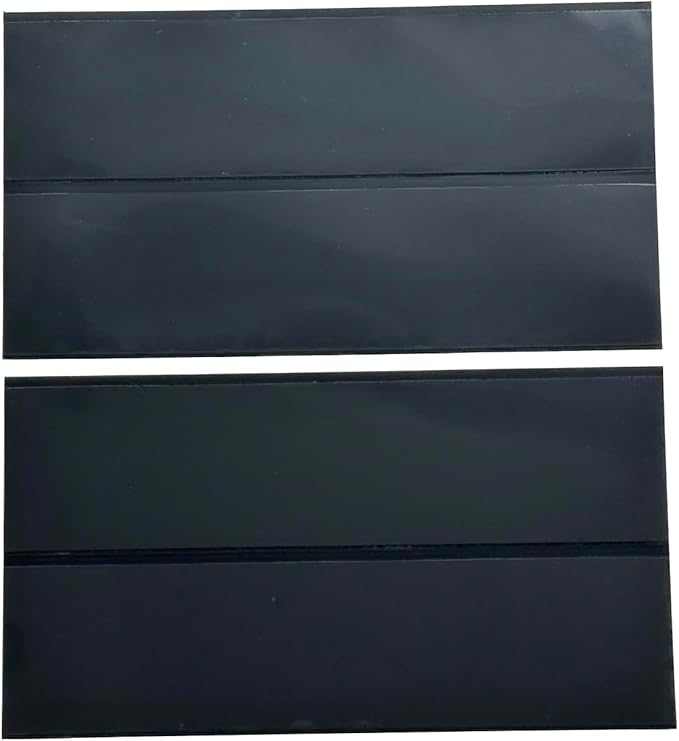 Philatelic Display Black Card Stamp Cover Stamp Collection Stamp Storage philatelic Album Stamps Collector Stamp Collecting Supplies Stamp Sleeves Stamp (2 Row Stamp Protective Cover 18 pcs)