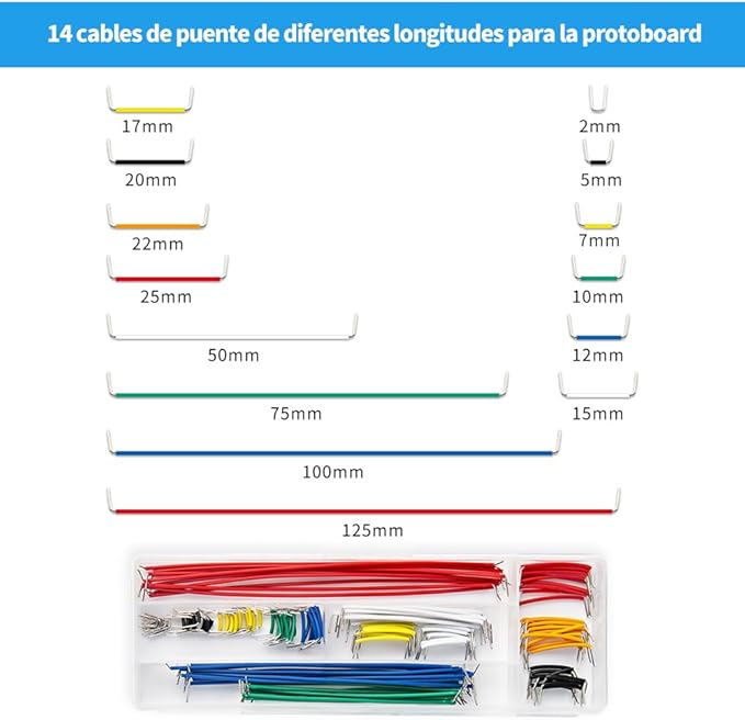 REXQualis Electronics Component Fun Kit w/Power Supply Module, Jumper Wire, 830 tie-Points Breadboard, Precision Potentiometer,Resistor Compatible with Arduino, Raspberry Pi, STM32