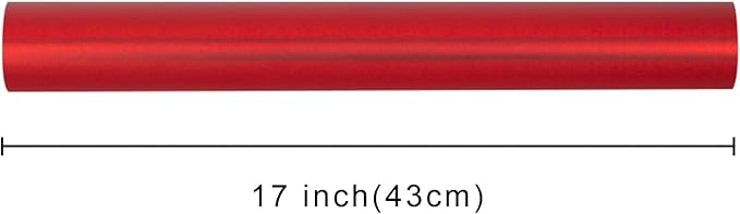 Garbendy Red Wrapping Paper - Solid Color Metallic Sparkle Paper Perfect for Birthday, Wedding, Baby Shower, Party - 17 Inch X 33 Feet