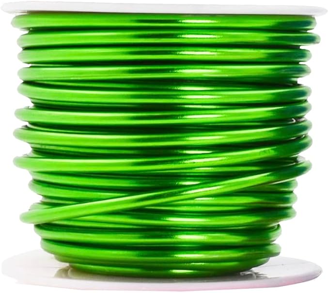 Mandala Crafts 8 Gauge Anodized Aluminum Craft Wire for Jewelry Making - 128 FT Colored Flexible Rainbow Wire - Bendable for Bonsai Armature Crafting Sculpting