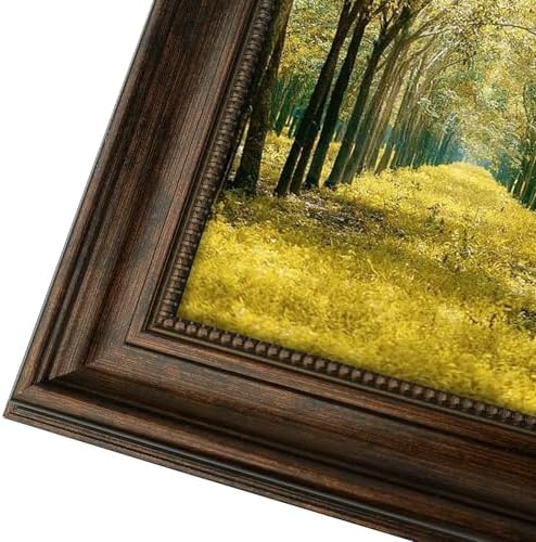 16x20 ornate picture frame,real glass,dark brown poster photo, package contents