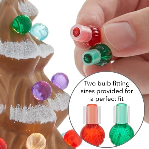 casafield hand painted ceramic christmas tree, gingerbread 18-inch, package contents