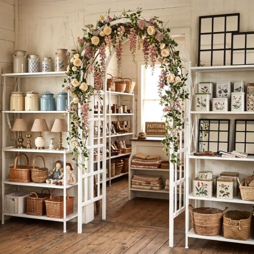 vingli vinyl garden arbor, pvc wedding arch for, close-up detail