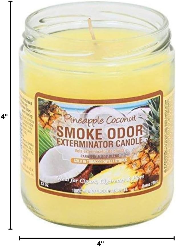 Smoke Odor Exterminator Candle, Pineapple & Coconut - 13 oz