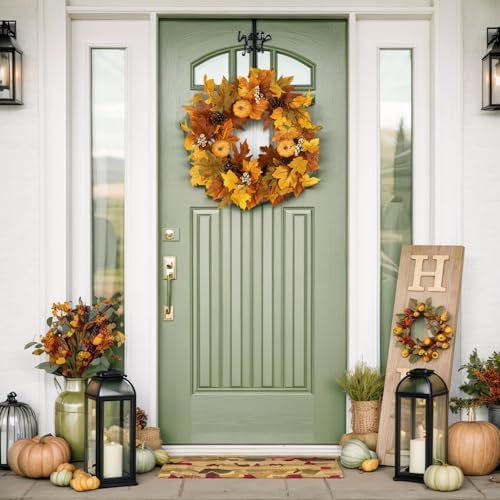 fall wreaths for front door outside autumn wreath showing dimensions