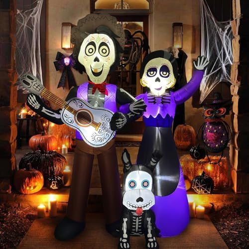 6 ft halloween inflatables decoration, blow up yard showing dimensions