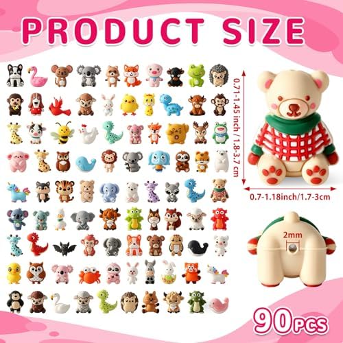 3d animals silicone focal beads bulk for pens shown in use