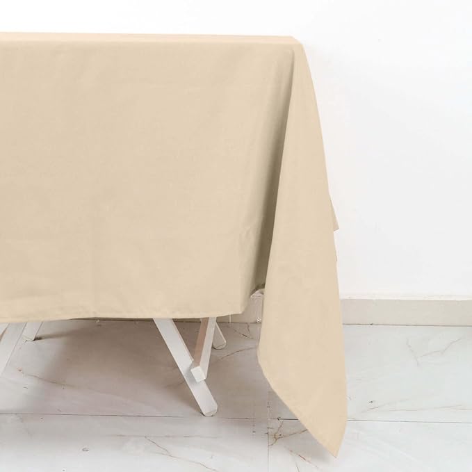 Efavormart 70" Square Linens Nude Wholesale Linens Polyester Square Linen Tablecloth for Wedding Banquet Party Restaurant
