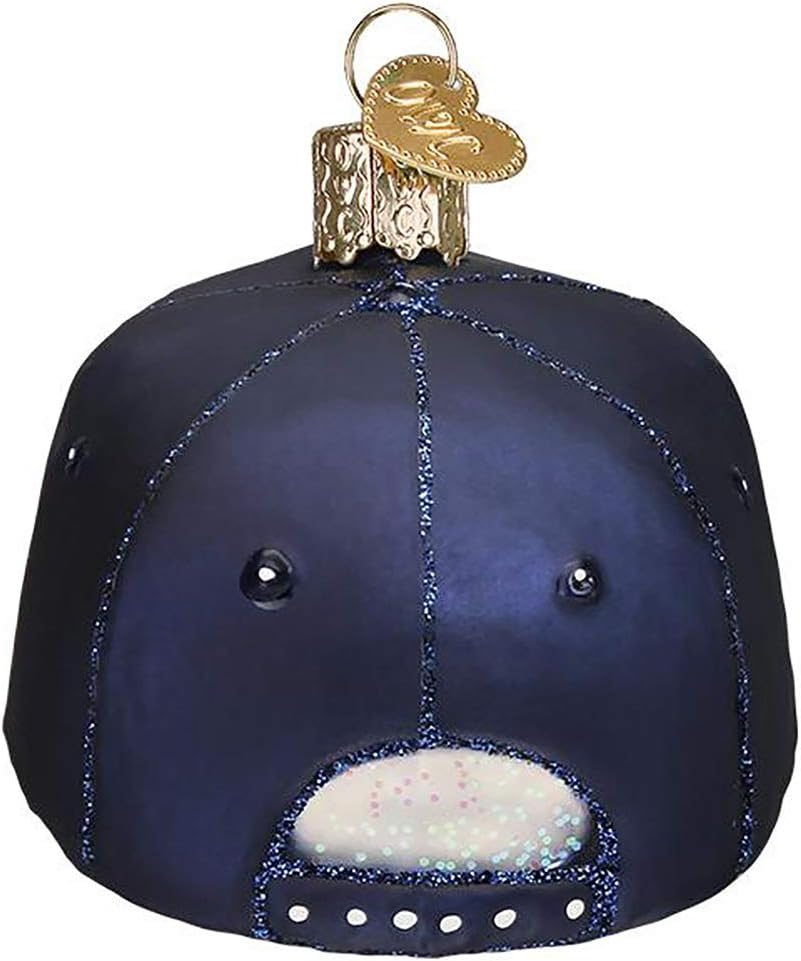 Old World Christmas Ornaments Coast Guard Cap Glass Blown Ornaments for Christmas Tree
