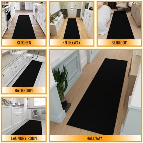 Ottomanson 3x10 Hallway Runner Rug – Non-Slip Kitchen Rugs