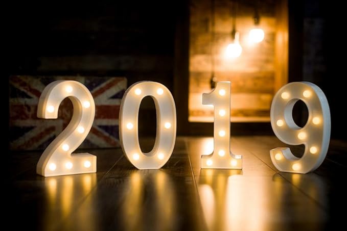 MUMUXI Marquee Light Up Letters | Large Light Up Numbers | Battery Powered and Bright with Every Letter of The Alphabet | for Wedding, Birthday, Party, Celebration, Christmas or Home Decoration (2)