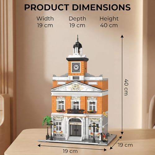 city hall architecture mini building sets for adults on a desk or shelf
