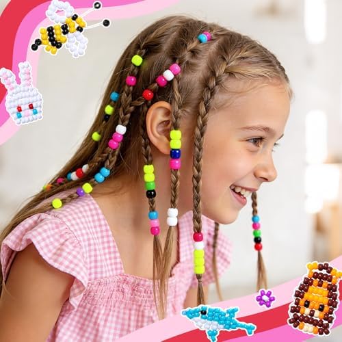 umikk 10000pcs pony beads, 30 colors plastic kandi, view 12
