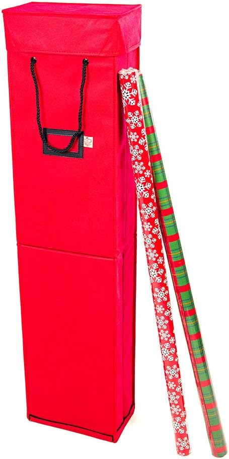 gift wrapping paper storage containers box, holds 12, main product view