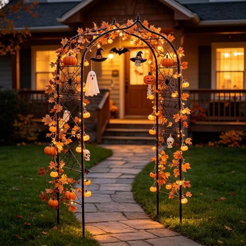 metal garden arbors 8ft thickened arch trellis for, package contents