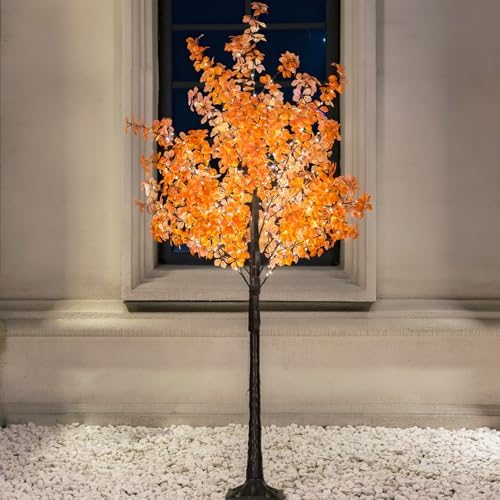 tybeeu 6ft 5-leaf lucky tree with 300 warm, package contents