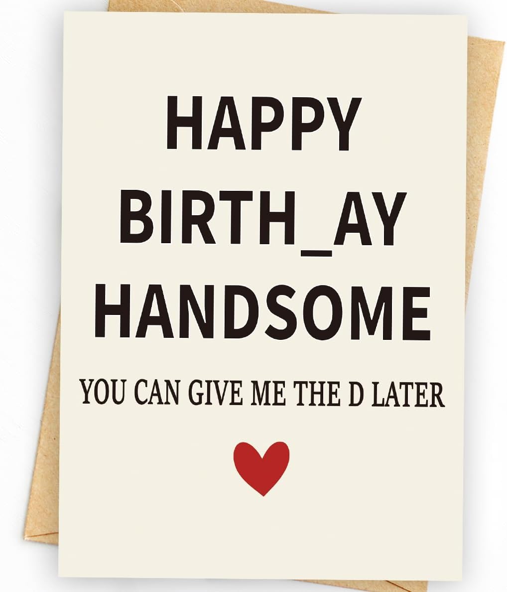 WowBefun Gifts for Men Him | Funny Birthday Card & Gifts for Men Husband Boyfriend Him, Happy Bday Card