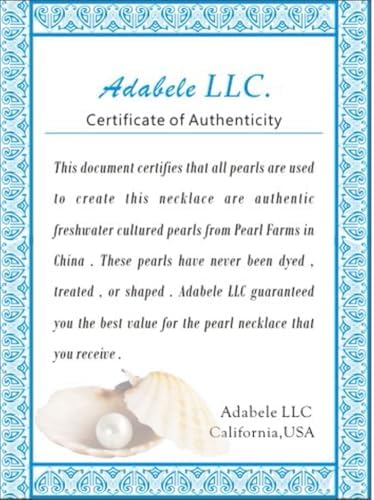 adabele 14 inch real natural aaa high luster, package contents