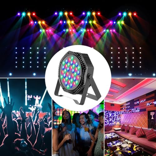 3-Pack DJ Stage Light for Parties LED Par Lights