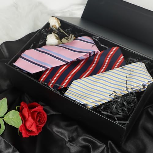 lfbox black gift box with magnetic lids 5 on a desk or shelf