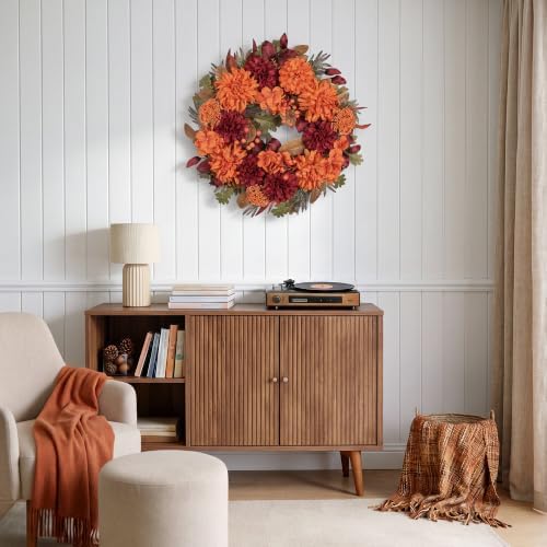 artgar fall wreaths for front door - 24 showing dimensions