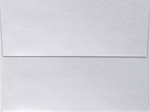LUXPaper A7 Invitation Envelopes | Peel & Press | 5 1/4" x 7 1/4" | Silver Metallic | 80lb. Text | 1,000 Qty