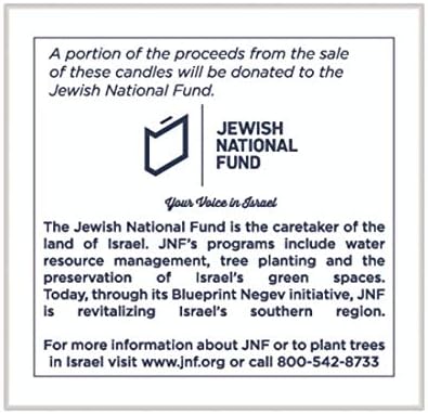Rite -Lite Judaica Premium Chanukah Candles. Handcrafted, Tri-Color Blue/White Stripe. Box of 45