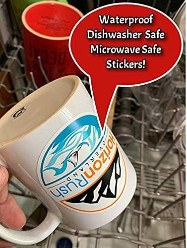 110 Custom Personalized Stickers Labels Cut to Graphic Waterproof Vinyl Made USA, Any Text, Image, Logo 3 in.