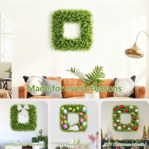 20 inch large boxwood wreath spring summer artificial, package contents