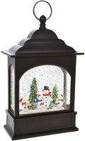 RAZ Imports Snowman Caroler Lighted Water Lantern 11 Inch Lighted Christmas Snow Globe with Swirling Glitter