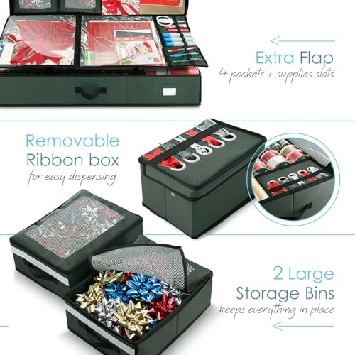 hearth & harbor holiday storage with extra 2, side view