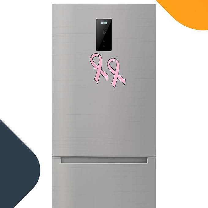 Magnet Me Up: Support Breast Cancer Awareness Pink Ribbon Magnet Decal - 2 Pack, 3.5x7 Inches, Heavy-Duty Automotive Magnets for Car, Truck, SUV - Raise Awareness and Show Support with This Magnet