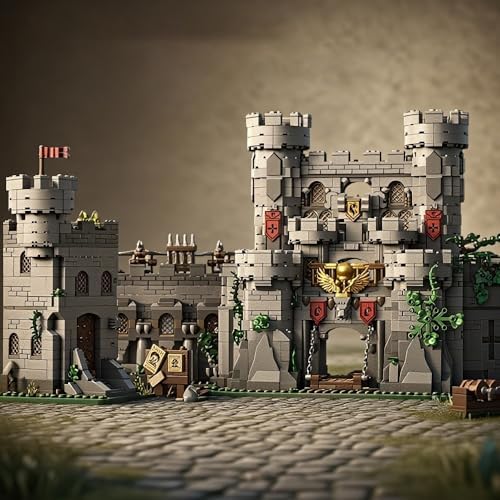 medieval castle architecture building blocks sets for adults, package contents