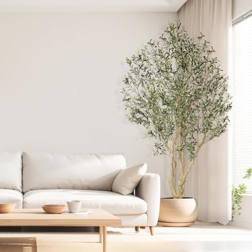realead large artificial olive tree 8ft with thick shown in use