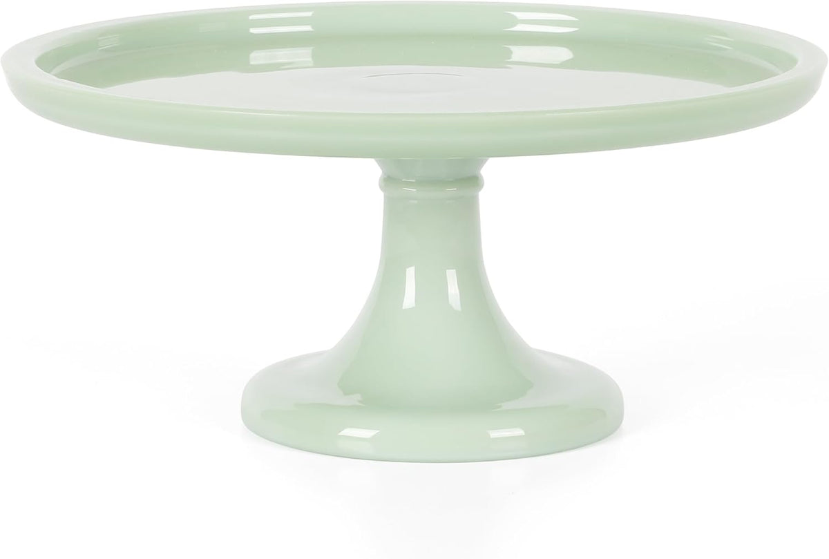 Martha Stewart Highbrook 10-Inch Jadeite Cake Stand with Glass Dome – Vintage...