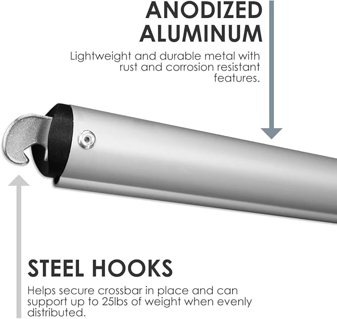 Portable Pipe and Drape Heavy Duty Backdrop Stand, ADJ Metal Frame and Heavy Metal Base for Wedding, Birthday Party, Photography Backdrop (1*Cross Bar 4-7FT)