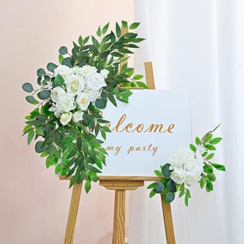Artificial Italian Ruscus Greenery Stems, 20 Pack Faux Green Leaf Garland Bra...