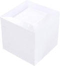 bucla 100pcs white square plastic plates-6inch disposable cake, main product view