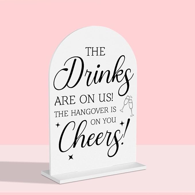 Wedding Decorations for Reception Ceremony, Wedding White Acrylic Table Sign for Marriage Parties Anniversaries Reception Cafe Hotel Party Bar Business Event