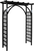 vingli 85in wooden arbor garden arch, wedding arch, main product view